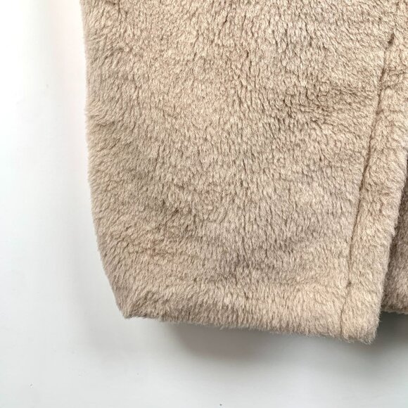 Max Mara Beige Alpaca & Wool Blend Longline Coat Womens - Picture 4 of 6